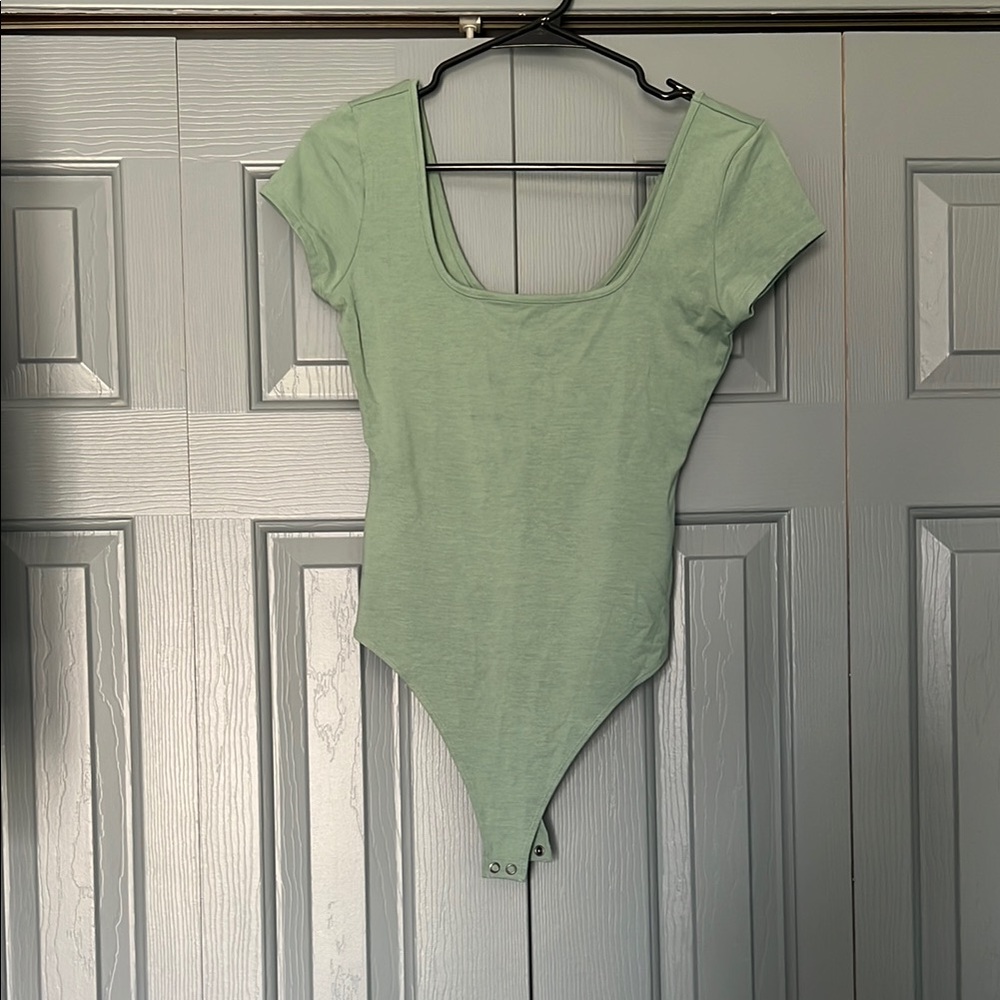 American Eagle Outfitters Green Bodysuit Top